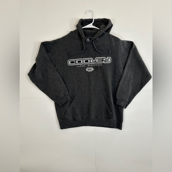 Vintage Cooley Law School Sweatshirt Hoodie Men’s Size Medium Gray Michigan Y2K - Picture 1 of 9